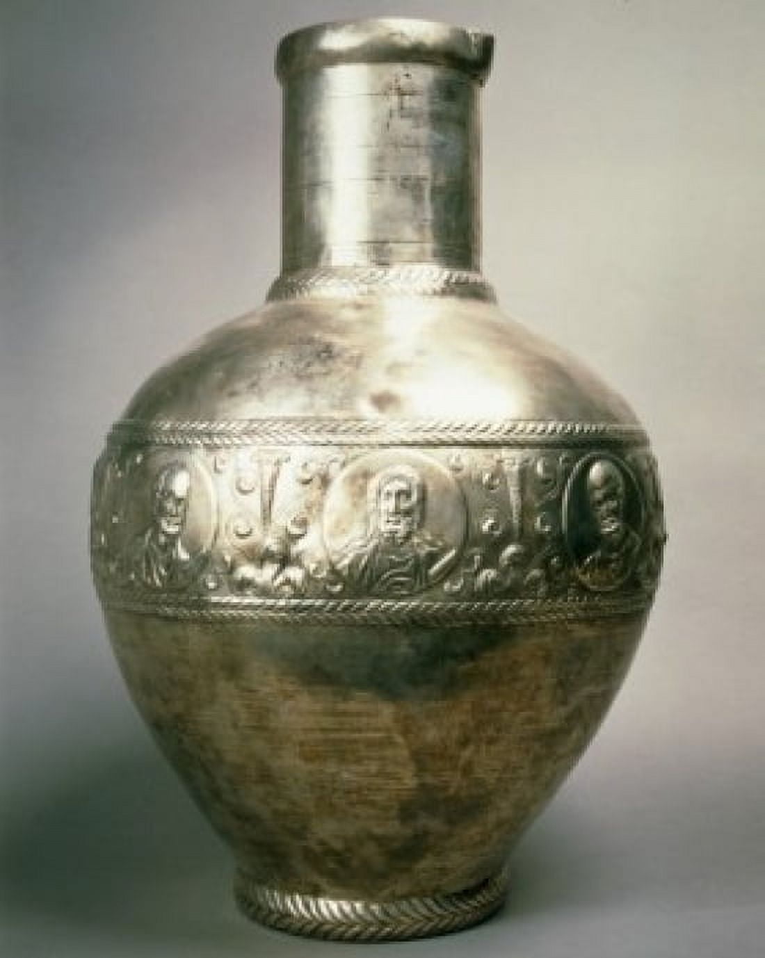 France Paris Musee Du Louvre Silver vase from Syria 6th century Canvas Art - (24 x 36)