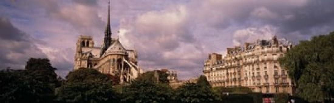 France Paris Notre Dame Canvas Art - Panoramic Images (18 x 6)
