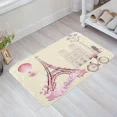 thumbnail image 1 of France Paris Pink Retro Eiffel Tower Kitchen Floor Mat Living Room Decor Carpet Home Hallway Entrance Doormat Anti Slip Rug, 1 of 4