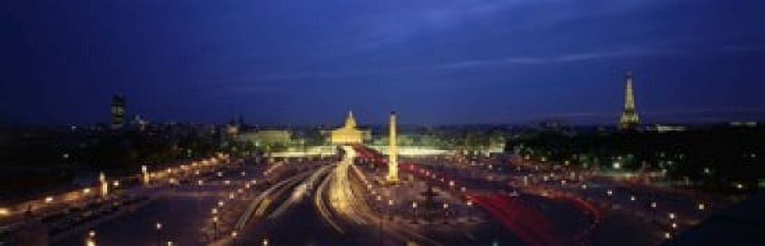 France Paris Place de la Concorde Canvas Art - Panoramic Images (18 x 6)
