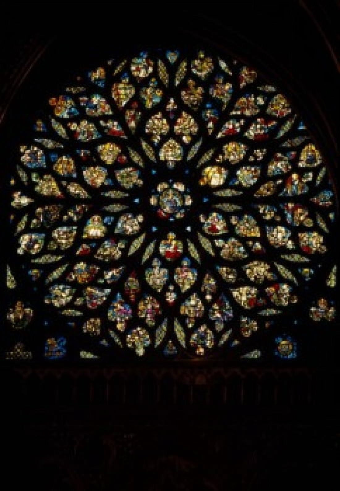 France Paris Sainte Chapelle Rose Window Canvas Art - (18 x 24)