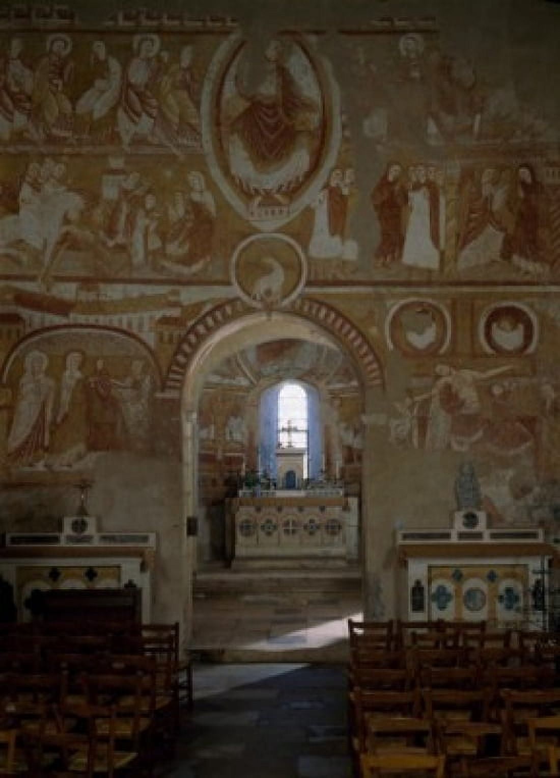 France Paris St Germain-Des-Pres Oratory of Theodulfe New Testament Scenes on east wall of nave and choir Canvas Art - (24 x 36)
