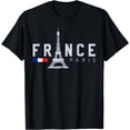 thumbnail image 1 of France Paris T-Shirt French Flag Eiffel Tower Souvenir Gift T-Shirt, 1 of 4