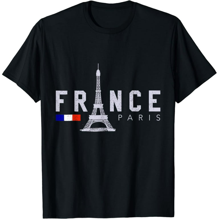 France Paris T-Shirt French Flag Eiffel Tower Souvenir Gift France Paris T-Shirt French Flag Eiffel Tower Souvenir Gift
