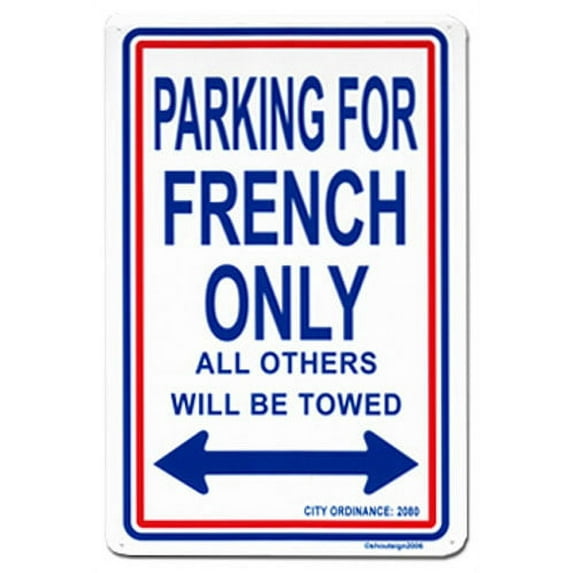 France Parking Sign