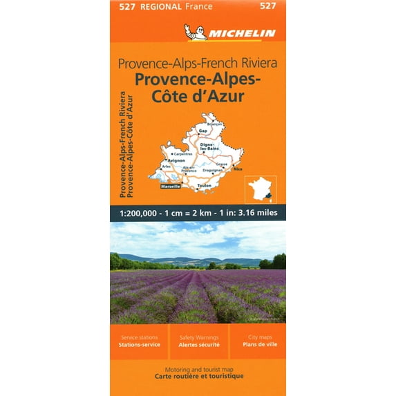 France: Provence-Alps-French Riviera Map 527, (Paperback)