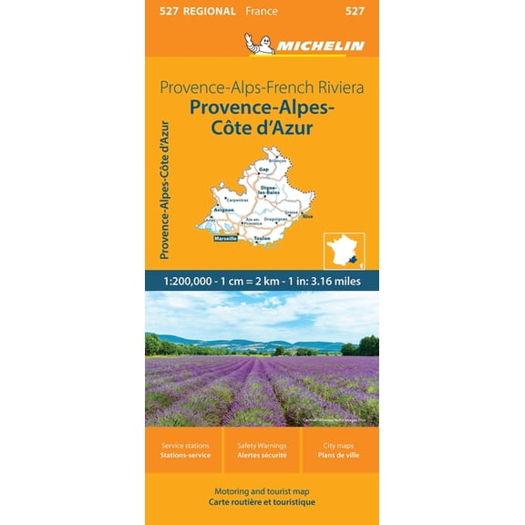 France: Provence-Alps-French Riviera Map 527, (Paperback)