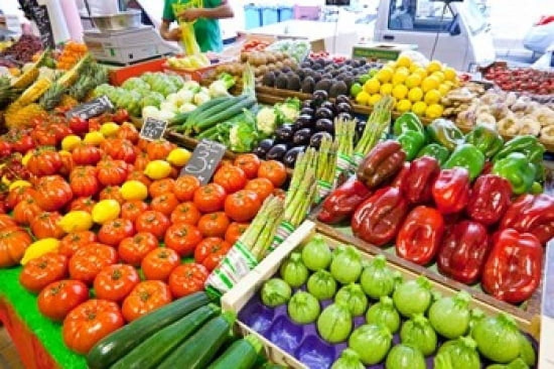 France Provence Cannes Produce market Canvas Art - Jaynes Gallery DanitaDelimont (16 x 10)