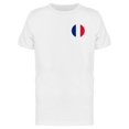 thumbnail image 1 of France Round Flag T-Shirt Men -Image by Shutterstock, Male 4X-Large, 1 of 2