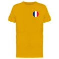 thumbnail image 1 of France Round Flag T-Shirt Men -Image by Shutterstock, Male Small, 1 of 2