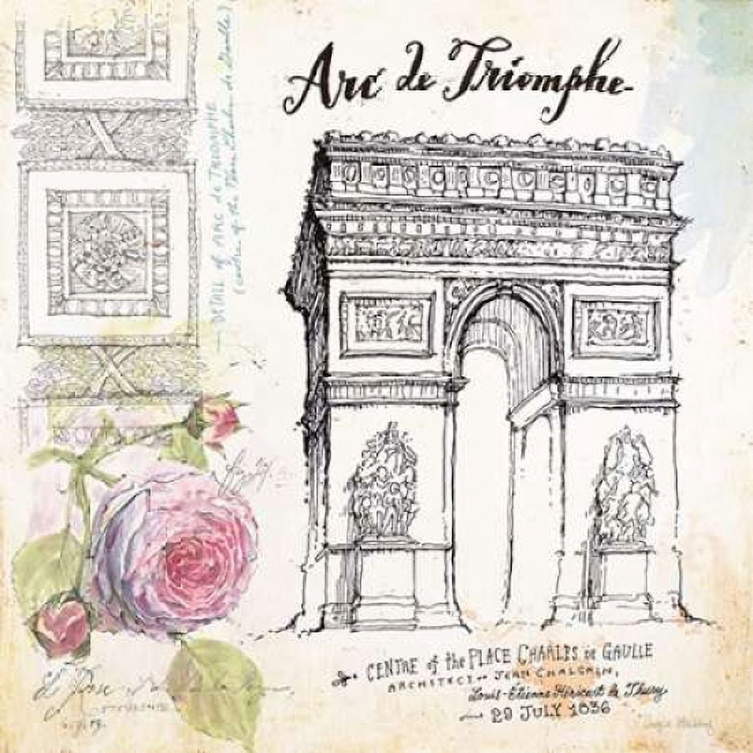 France Sketchbook Canvas Art - Angela Staehling (24 x 24)