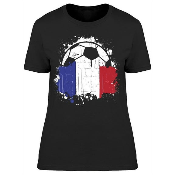 France Soccer Team T-Shirt Women -Image by Shutterstock Women T-Shirt, Female x-Large
