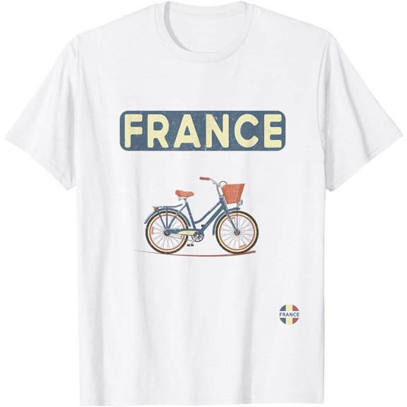 France - The French Bike T-Shirt, Vintage T-Shirt