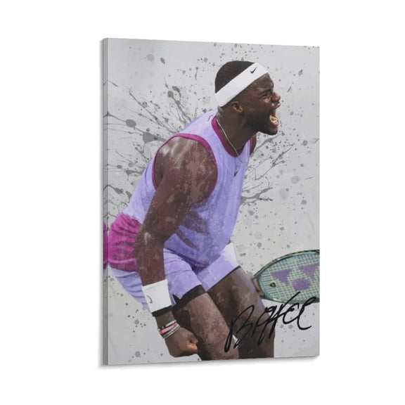 Frances Tiafoe Poster Canvas Poster Painting On Canvas Wall Art Poster Scroll Picture Print Living Room Walls Decor Home Posters 08x12inch(20x30cm)