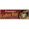 thumbnail image 1 of Frances's Coffee Bar Red Sign Kitchen Gift 6x18 206180006048, 1 of 1