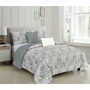 Francesca 5-Piece Reversible Comforter Set in Queen