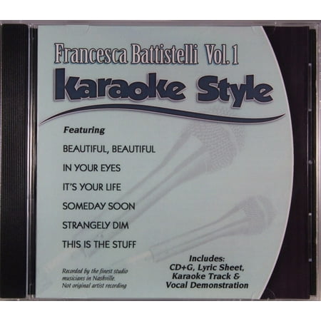 Francesca Battistelli Volume 1 Daywind Christian Karaoke Style NEW CD+G 6 Songs