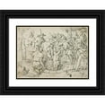 thumbnail image 1 of Francesco Allegrini 14x11 Black Ornate Wood Framed Double Matted Museum Art Print Titled: Joseph Raised from the Well (16th-17th Century), 1 of 5