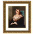 thumbnail image 1 of Francesco Canella 12x14 Gold Ornate Wood Frame and Double Matted Museum Art Print Titled - Lost in Thought, 1 of 4