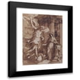 thumbnail image 1 of Francesco Curia 12x14 Black Modern Framed Museum Art Print Titled - The Annunciation (1565-1608), 1 of 1