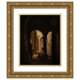 thumbnail image 1 of Francesco Diofebi 15x18 Gold Ornate Wood Frame and Double Matted Museum Art Print Titled - Penitents in a Roman Church (1796-1838), 1 of 4