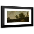 thumbnail image 1 of Francesco Giuseppe Casanova 14x9 Black Modern Framed Museum Art Print Titled - Forest Landscape, 1 of 5