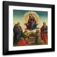 thumbnail image 1 of Francesco Granacci 15x16 Black Modern Framed Museum Art Print Titled - Madonna Delle Cintola with Saints Benedict, Thomas, Francis and Julian, 1 of 5