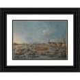 thumbnail image 1 of Francesco Guardi 18x14 Black Ornate Wood Framed Double Matted Museum Art Print Titled - The Bucintoro Festival of Venice, 1 of 5