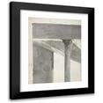 thumbnail image 1 of Francesco Guardi 20x24 Black Modern Framed Museum Art Print Titled - Fragment of a Larger Drawing Representing Part of a Column and a Cornice (1712-1835), 1 of 5