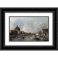 thumbnail image 1 of Francesco Guardi 2x Matted 24x18 Black Ornate Framed Art Print 'The Grand Canal with San Simeone Piccolo and Santa Lucia', 1 of 2