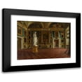 thumbnail image 1 of Francesco Maestosi 24x19 Black Modern Framed Museum Art Print Titled - Hall of the Iliad in the Pitti Palace, Florence (C. 1870), 1 of 5