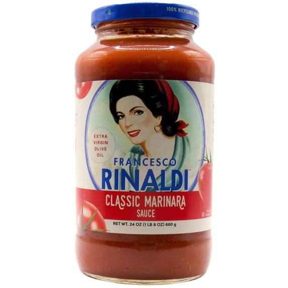 Francesco Rinaldi, Classic Marinara Sauce, 24 Oz, Low Fat, Gluten-Free, No Saturated Fat