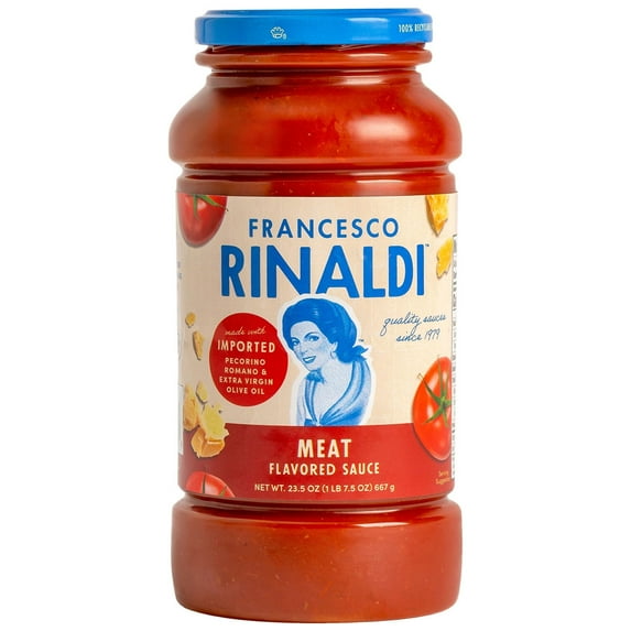 Francesco Rinaldi, Meat Flavored Sauce, 23.5oz, Gluten-Free, Low Fat, No Saturated Fat