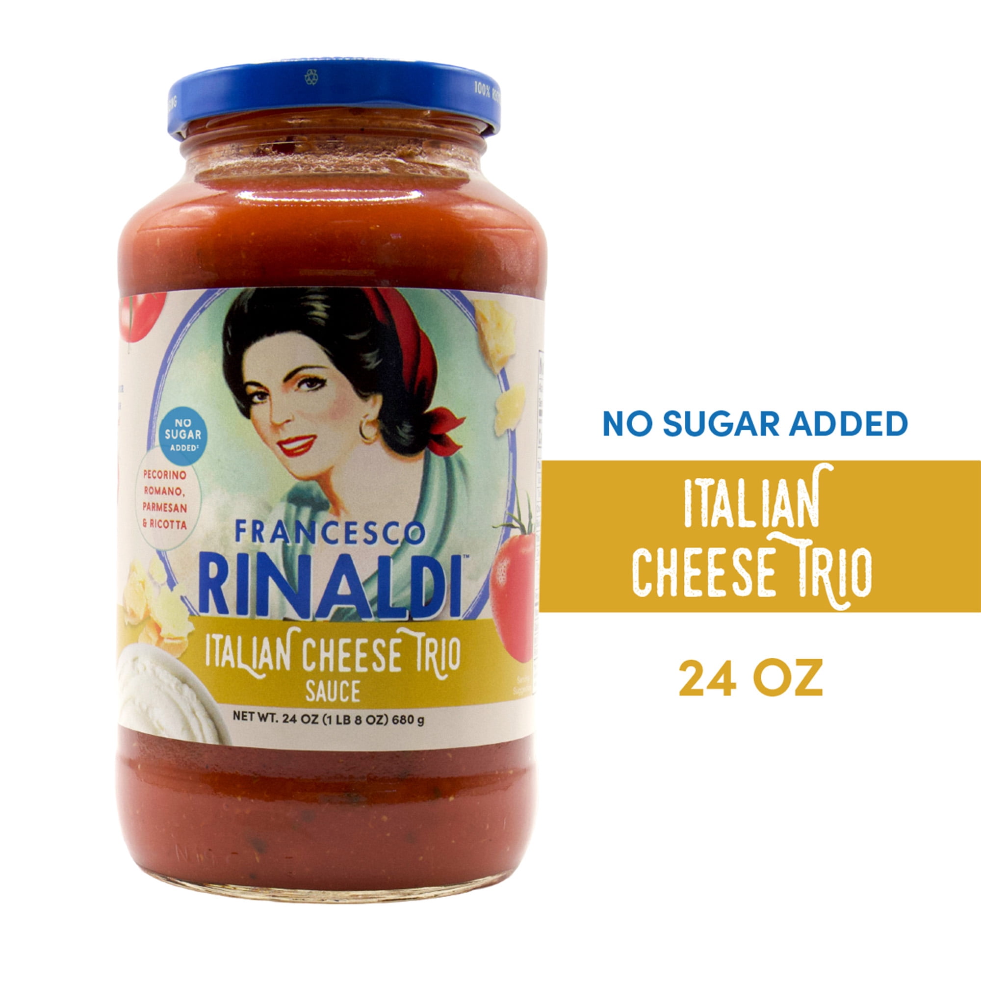 Francesco Rinaldi, Italian Cheese Trio Sauce, 24 oz, Low Fat, Gluten Free