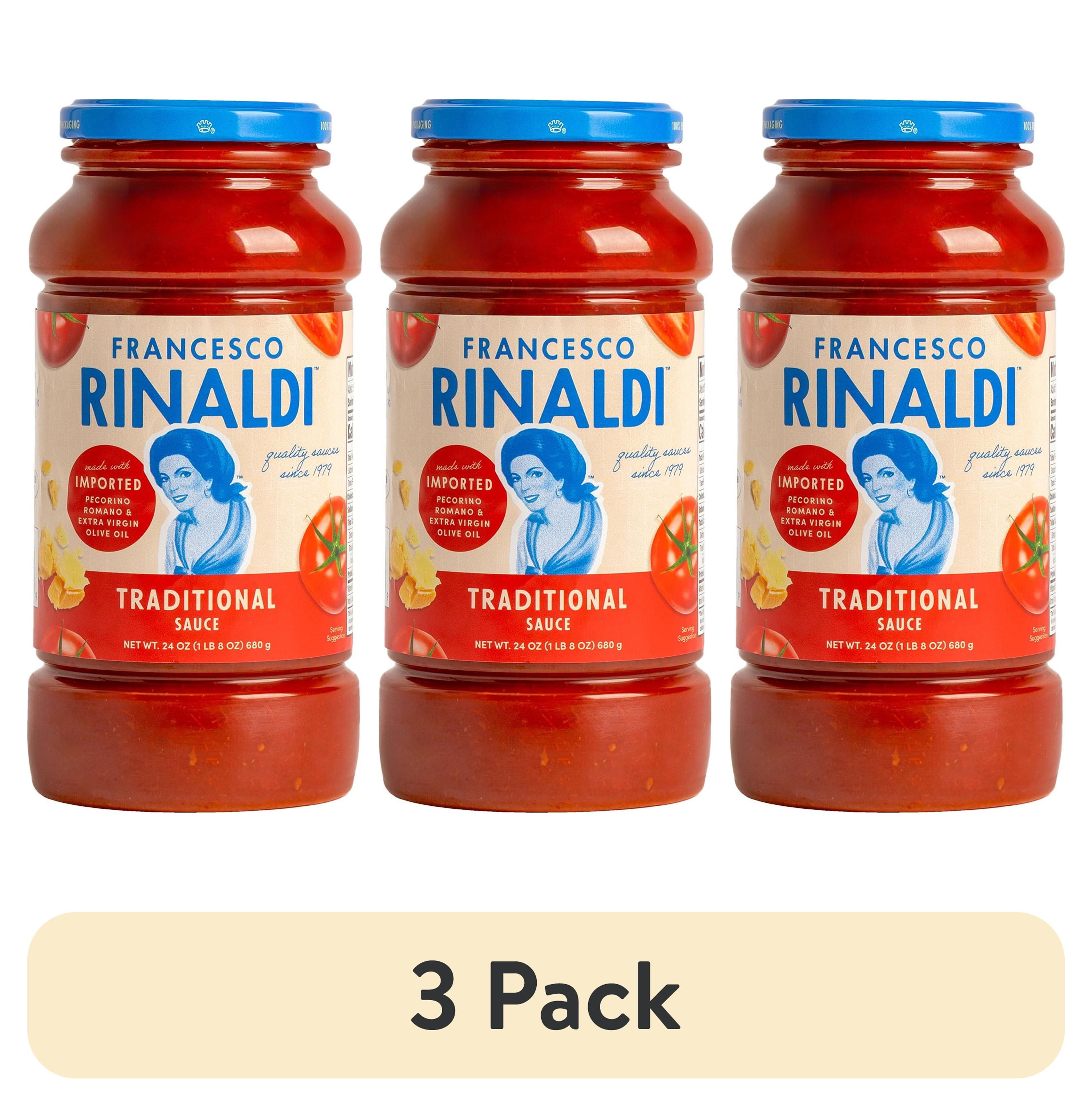 (3 pack) Francesco Rinaldi, Traditional Sauce, 24oz, Low Fat, No ...