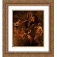 thumbnail image 1 of Francesco Solimena 2x Matted 20x22 Gold Ornate Framed Art Print 'Sacred Conversation', 1 of 2
