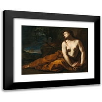 Francesco Trevisani 14x11 Black Modern Framed Museum Art Print Titled - Mary of Egypt