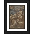 thumbnail image 1 of Francesco Vanni 13x18 Black Ornate Wood Framed Double Matted Museum Art Print Titled - The Coronation of the Virgin (1605), 1 of 5