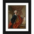 thumbnail image 1 of Francesco de Mura 12x14 Black Ornate Wood Framed Double Matted Museum Art Print Titled: Self-Portrait (C. 1740), 1 of 5