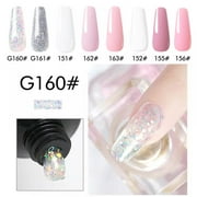 Francheska Nail Extension Glue Set Pure Color Glitter Quick Extension Paper-free Crystal Model Extension Gel