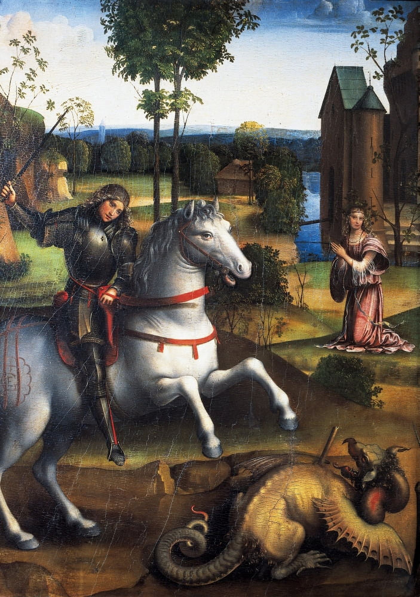 Franciafrancesco (1450-1517) Canvas Art - (24 x 36)