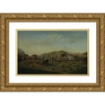 thumbnail image 1 of Francis Alexander 18x13 Gold Ornate Wood Frame and Double Matted Museum Art Print Titled - Leete Farm, West Claremont, New Hampshire (ca. 1822), 1 of 4