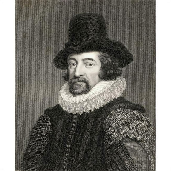 Francis Bacon Viscount St Alban 1561-1626 English Lawyer Statesman & Philosopher From The Book Lodge S British Poster Print, Large - 28 x 32