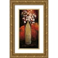 thumbnail image 1 of Francis, Brian 18x32 Gold Ornate Wood Framed with Double Matting Museum Art Print Titled - Evening Bouquet II, 1 of 4