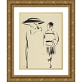 thumbnail image 1 of Francis Campbell Boileau Cadell 12x14 Gold Ornate Wood Frame and Double Matted Museum Art Print Titled - The Parting (1915), 1 of 4