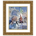 thumbnail image 1 of Francis Campbell Boileau Cadell 20x24 Gold Ornate Framed and Double Matted Museum Art Print Titled - Florian's Cafe, Venice (1910), 1 of 4