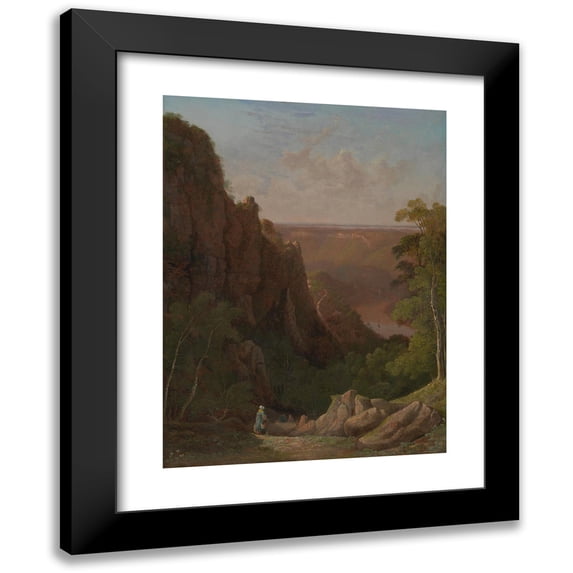 Francis Danby 14x18 Black Modern Framed Museum Art Print Titled - The Avon Gorge (1816 - 1818)