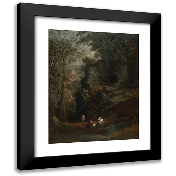 Francis Danby 15x18 Black Modern Framed Museum Art Print Titled - Landscape Near Clifton (1822 to 1823)
