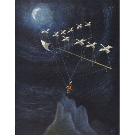 Francis Godwin'S Project Poster Print By Mary Evans Picture Library (18 X 24)