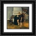 thumbnail image 1 of Francis Gruber 2x Matted 20x20 Black Ornate Framed Art Print 'L'annonce de l'hiver', 1 of 2